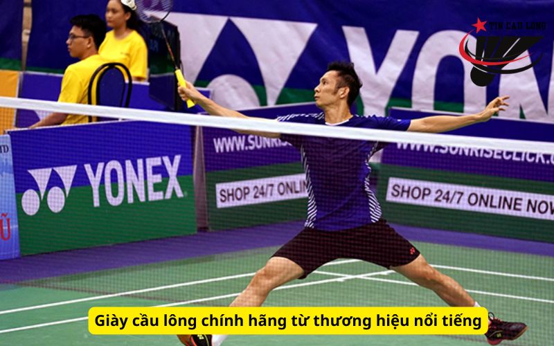 Giày cầu lông chính hãng từ thương hiệu nổi tiếng