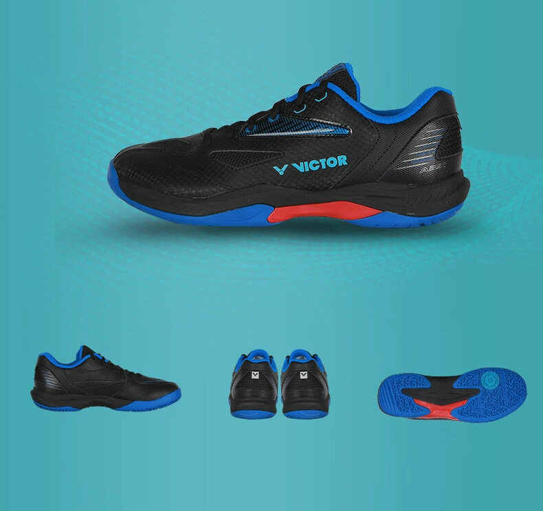 Giày cầu lông Victor A391-C Đen – chi tiết đế và upper